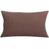 Coussin stonewashed Ava Acajou 30 x 50