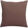 Coussin stonewashed Ava Acajou 45 x 45