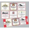 Lot de 6 sous-verres Bourgogne 10 x 10