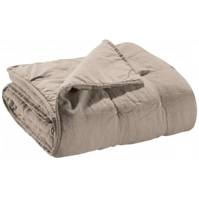 Chemin de lit stonewashed Zeff Naturel 90 x 240
