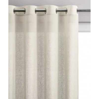 Rideau voile Zeff Craie 140 x 280