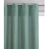 Rideau voile Zeff Vert de gris 140 x 280