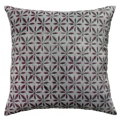 Coussin Anime Jade Flower Ecume 45 X 45