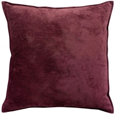 Coussin Velor Prune 45 X 45