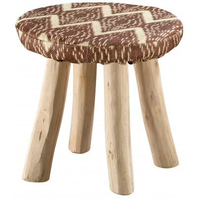 Housse de tabouret Anime Boho Tomette diamètre 40 cm