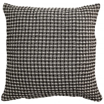Coussin Stonewashed Naga Vichy Carbone 45 x 45