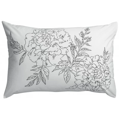 Taie d'oreiller Noche Imprimé Blanc 50 x 75