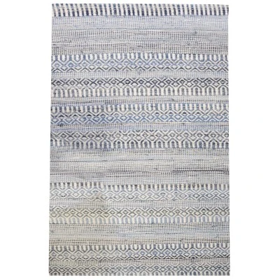 Tapis Sarah Ivoire/bleu 160 x 230