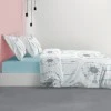Parure de lit 2 personnes avec housse de couette et 2 taies d'oreiller Dreamy Imprimé 240 x 220