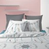 Parure de lit 2 personnes avec housse de couette et 2 taies d'oreiller Dreamy Imprimé 240 x 220