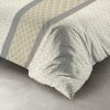 Parure de lit 1 personne avec housse de couette et 1 taie d'oreiller Sofra Naturel 140 x 200