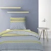 Parure de lit 1 personne avec housse de couette et 1 taie d'oreiller Vaxo Celeri 140 x 200