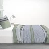 Parure de lit 1 personne avec housse de couette et 1 taie d'oreiller Vaxo Mousse 140 x 200