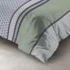 Parure de lit 1 personne avec housse de couette et 1 taie d'oreiller Vaxo Mousse 140 x 200