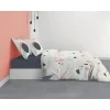 Parure de lit 2 personnes Hawa avec housse de couette et taies d'oreiller Imprimé 240 X 220