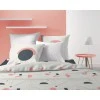 Parure de lit 2 personnes Hawa avec housse de couette et taies d'oreiller Imprimé 240 X 220