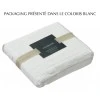 Drap housse stonewashed Zeff Blanc 180x200 bonnet 30cm