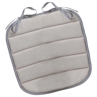 Galette de chaise plate Outdoor Chinée Naturel 37 x 37 x 1 cm