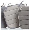 Galette de chaise plate Outdoor Chinée Naturel 37 x 37 x 1 cm