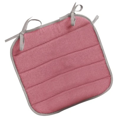Galette de chaise plate Outdoor Chinée Rouge 37 x 37 x 1 cm