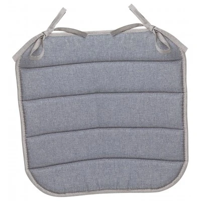 Galette de chaise plate Outdoor Chinée Gris 37 x 37 x 1 cm