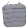 Galette de chaise plate Outdoor Chinée Gris 37 x 37 x 1 cm
