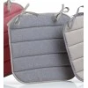 Galette de chaise plate Outdoor Chinée Gris 37 x 37 x 1 cm
