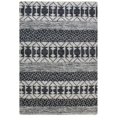 Tapis Zambezi Ivoire/charbon 160 x 230