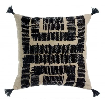 Coussin brodé Letty Ombre 45 x 45