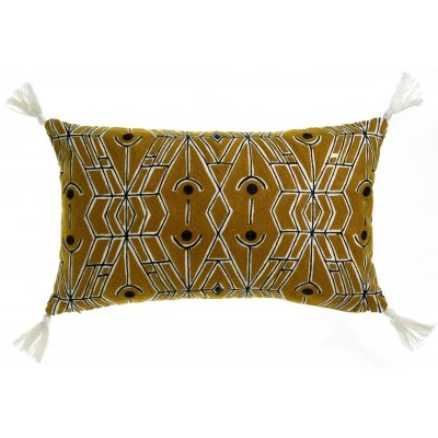 Coussin Tess brodé Bronze 30 x 50