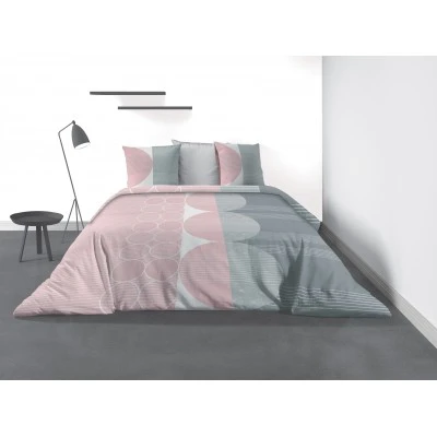 Parure de lit 2 personnes Flint avec housse de couette et taies d'oreiller Imprimé 260 x 240