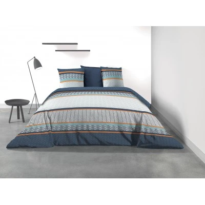 Parure de lit 2 personnes Gospy avec housse de couette et taies d'oreiller Imprimé 220 x 240