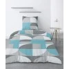 Parure de lit 1 personne Knavy avec housse de couette et taie d'oreiller Imprimé 140 x 200