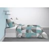 Parure de lit 1 personne Knavy avec housse de couette et taie d'oreiller Imprimé 140 x 200