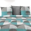 Parure de lit 2 personnes Knavy avec housse de couette et taies d'oreiller Imprimé 220 x 240