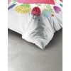 Parure de lit 2 personnes Fleurs d'amour avec housse de couette et taies d'oreiller Imprimé 240 x 220