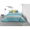 Parure de lit 2 personnes Eva Blue avec housse de couette et taies d'oreiller Imprimé 240 x 220
