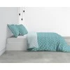Parure de lit 2 personnes Kadi Blue avec housse de couette et taies d'oreiller Imprimé 240 x 220