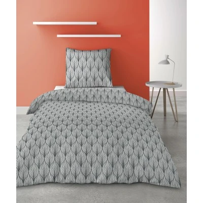 Parure de lit 1 personne Mucha avec housse de couette et taie d'oreiller Imprimé 140 x 200