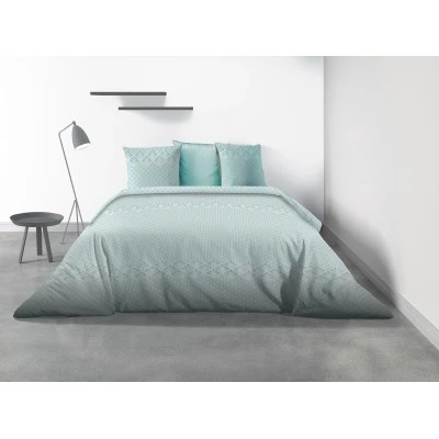 Parure de lit 2 personnes Fanny avec housse de couette et taies d'oreiller Imprimé 220 x 240