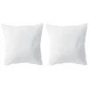 Lot de 2 protèges oreillers microfibre Blanc 65 x 65