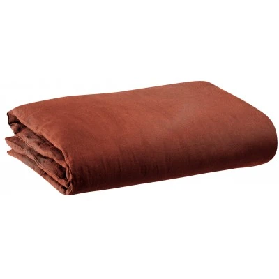Housse de couette stonewashed Zeff Caramel 240 x 220