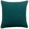 Coussin stonewashed Maia Pétrole 45 x 45