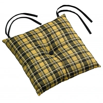 Galette de chaise Cottage 1 bouton Gold 38 x 38 x 3 cm