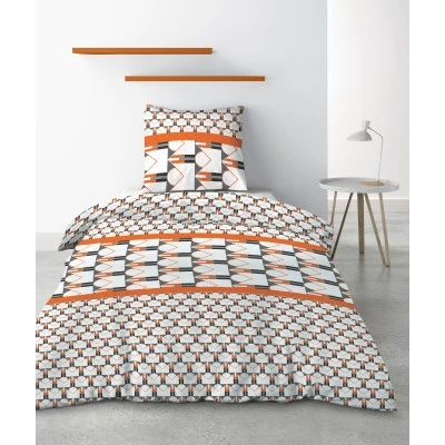 Parure de lit 1 personne Arrow avec housse de couette et taie d'oreiller Imprimé 140 x 200