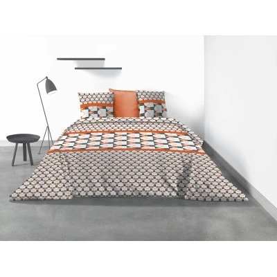 Parure de lit 2 personnes Arrow avec housse de couette et taies d'oreiller Imprimé 200 x 200