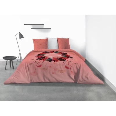 Parure de lit 2 personnes Cancan Dream avec housse de couette et taies d'oreiller Imprimé 260 x 240