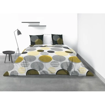 Parure de lit 2 personnes Stitchy avec housse de couette et taies d'oreiller Imprimé 260 x 240