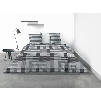 Parure de lit 2 personnes Damo avec housse de couette et taies d'oreiller Imprimé 240 x 220