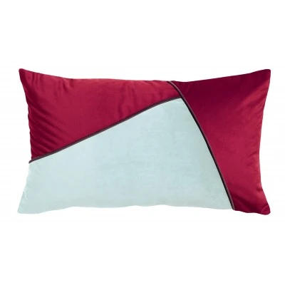 Coussin patch Mazako Cerise 30 x 50
